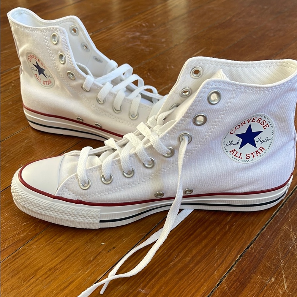 Converse White High-Top Sneakers